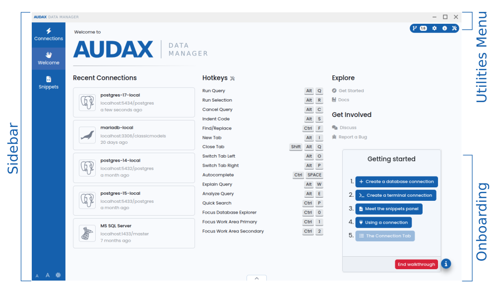 Quick Start — Audax Data Manager 1.5 documentation